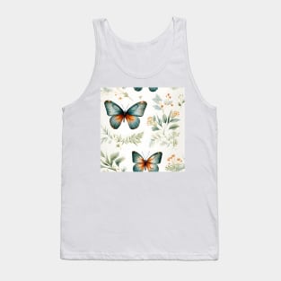 Butterflies Watercolor 6 - American Copper Tank Top